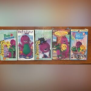 Barney VHS Lot Talent Show Sister Fun & Games Big Surprise Sing & Dance